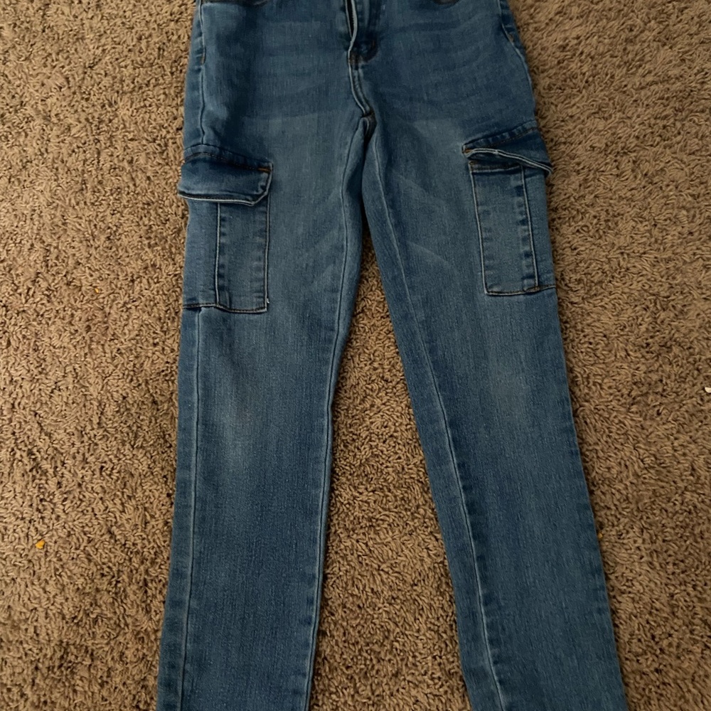 GOGO Kids Blue Cargo Jeans